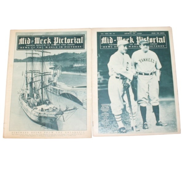 Two 1930 Mid-Week Pictorials - Bobby Jones Coverage