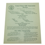 1946 USGA The Green Section Services Letter - Seldom Seen
