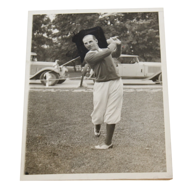 1930 Harry Cooper Wire Photo Qualifying for US Open 8/16/30