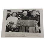1949 US Open Wire Photo of Craig Wood, Lew Worsham, and Herman Barron
