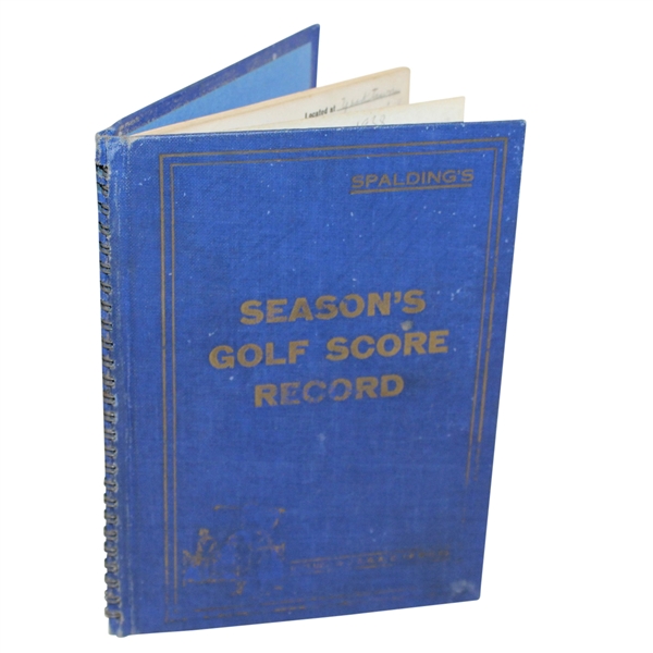 1938 Spaldings Seasons Golf Score Record