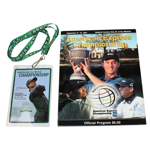 Sep. 2001 American Express Championship Program and Ticket - Canceled Event