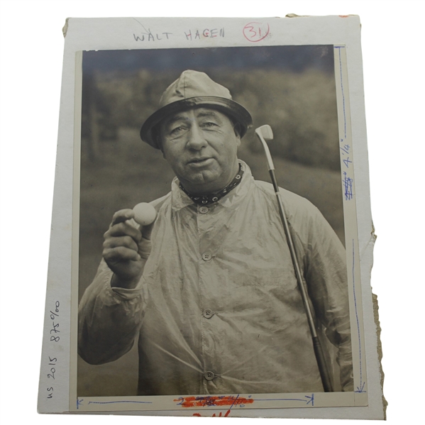 Walter Hagen Original Used Roughing it at St. Andrews Publication Photo - Seldom Seen