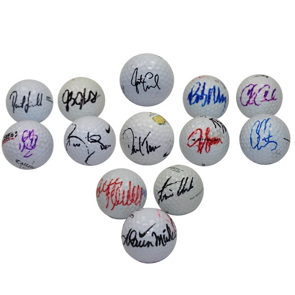 Miscellaneous Lot of Multi-Signed and Single Signed Golf Balls JSA ALOA