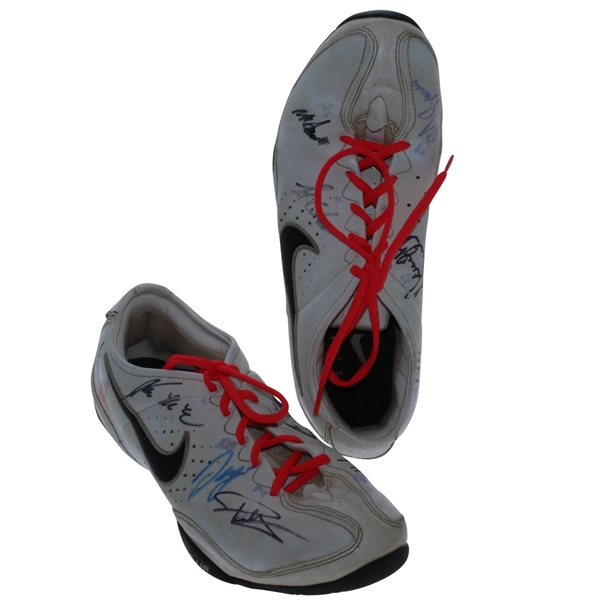 Multi Signed Nike Golf Shoes - Sergio Garcia, Paul Casey, and More JSA ALOA