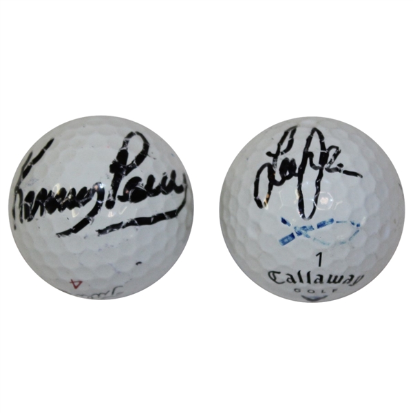 Lee Janzen & Kenny Perry Signed Personal Used Golf Balls JSA ALOA