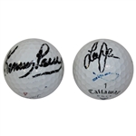 Lee Janzen & Kenny Perry Signed Personal Used Golf Balls JSA ALOA