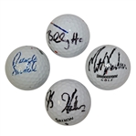Kuchar, Holmes, Snedeker, & Horschel Signed Personal Used Golf Balls JSA ALOA