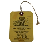 1959 Masters Series Badge #2203 - Complimentary Stamp