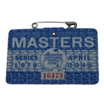 1979 Masters Tournament Series Badge #16473 - Fuzzy Zoeller Winner