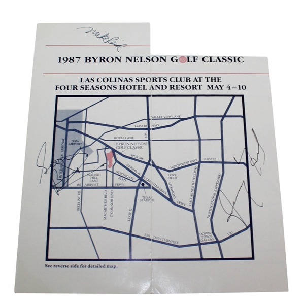 Gerald Ford Signed 1987 Byron Nelson Golf Classic Program JSA ALOA