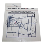 Gerald Ford Signed 1987 Byron Nelson Golf Classic Program JSA ALOA