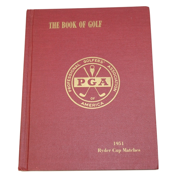 1951 Ryder Cup Matches at Pinehurst Hard Cover Program - USA 9 1/2 - 2 1/2