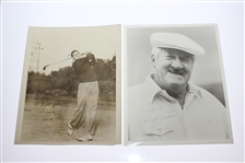 Fourteen Signed Photos - One Framed - Jacklin, Bolt, Mangrum, & others JSA ALOA