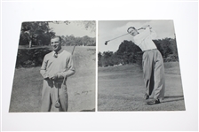 Seventeen Black & White 8x10 Photos - Male & Female Golfers - Hogan, Nelson, others
