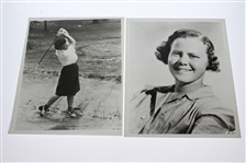Seventeen Black & White 8x10 Photos - Male & Female Golfers - Hogan, Nelson, others
