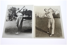 Seventeen Black & White 8x10 Photos - Male & Female Golfers - Hogan, Nelson, others
