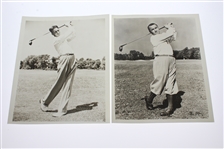 Seventeen Black & White 8x10 Photos - Male & Female Golfers - Hogan, Nelson, others
