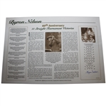 Byron Nelson Signed Ltd Ed 60th Anniversary of the Greatest Year in Golf Art Piece #100 JSA ALOA