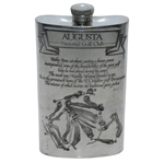 Augusta National Golf Club English Pewter Golf Flask - Good Condition
