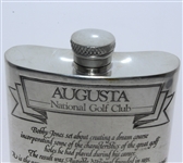 Augusta National Golf Club English Pewter Golf Flask - Good Condition