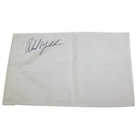 Phil Mickelson Signed Unmarked White Prestige Golf Flag JSA ALOA