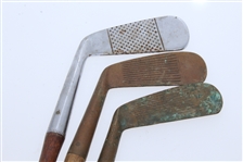 Three Classic Hickory Putters