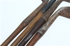 Four Classic Hickory Golf Clubs