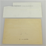 Ed Sullivan Letter to Ben Hogan and Western Union Telegram Correspondence