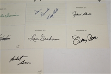 Twenty US Open Champions Signed Index Cards - Great Condition - JSA ALOA