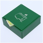 Masters Undated Green and Yellow Enamel Logo Cuff Links