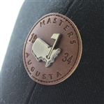 Augusta National Masters Hat - Black with Brown Leather Patch