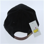 Augusta National Masters Hat - Black with Brown Leather Patch