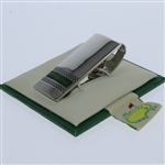 Masters Undated Silver Money Clip with Green