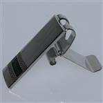 Masters Undated Silver Money Clip with Green
