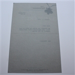 The Thunderbirds Confidential Address Book 1993-1994 with Note to Ben Hogan from Big Chief Scott Jackson