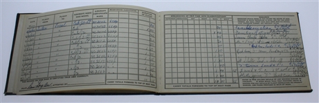 Ben Hogan's Personal Pilot Flight Record Book with His Photo and Signatures JSA ALOA