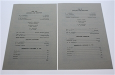 Ben Hogan Member, His Two River Crest Country Club Annual Statements - 1956 & 1958