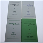 Ben Hogan's Four Personal River Crest Country Club By-Laws and Rules Booklets - 1954, 59, 60, 64