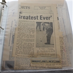 Assorted Ben Hogan Personal Newspaper Clippings 1950's-90's - Binder