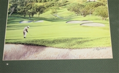 Ben Hogan at Riviera Jim Fitzpatrick Print - Matted