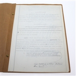 'Follow the Sun' Early Version Personal Ben Hogan Contracts/Release Forms For Movie & News Clips