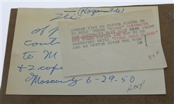'Follow the Sun' Early Version Personal Ben Hogan Contracts/Release Forms For Movie & News Clips