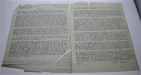 'Follow the Sun' Early Version Personal Ben Hogan Contracts/Release Forms For Movie & News Clips