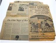 'Follow the Sun' Early Version Personal Ben Hogan Contracts/Release Forms For Movie & News Clips