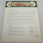 Ben Hogan's Coachella Valley Ranch File with Signed Contract JSA ALOA
