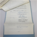 Ben Hogan's Coachella Valley Ranch File with Signed Contract JSA ALOA