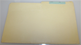 Ben Hogan's Coachella Valley Ranch File with Signed Contract JSA ALOA