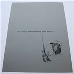 Ben Hogan Golf Shoes Brochure with Ravielli Cover Art