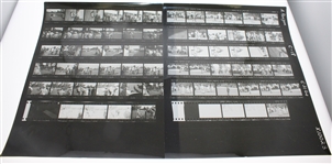 1964 Exhibition Match Hogan vs. Snead Black and White Proof Sheets - 21 Sheets